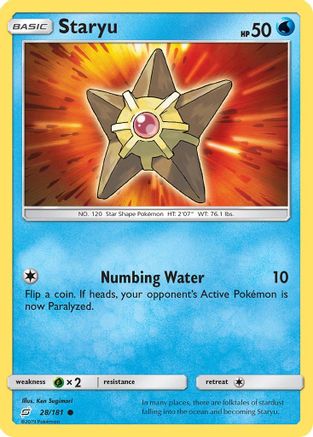 Staryu (28/181) [SM  Team Up] Reverse Holofoil - Common
