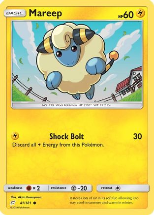 Mareep (041/181) [SM  Team Up] Reverse Holofoil - Common