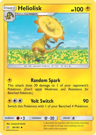 Heliolisk (050/181) [SM  Team Up] Reverse Holofoil - Uncommon