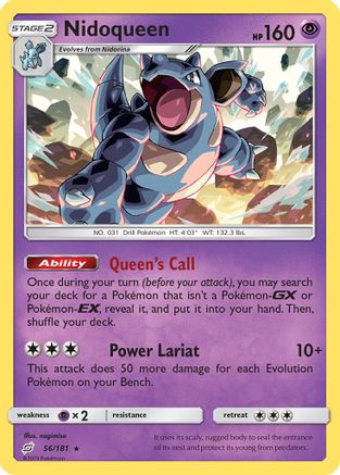 Nidoqueen (056/181) [SM  Team Up] - Rare