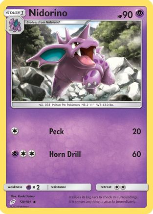 Nidorino (058/181) [SM  Team Up] - Uncommon
