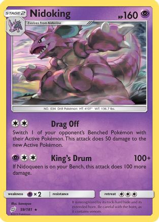 Nidoking (59/181) [SM  Team Up] Reverse Holofoil - Rare