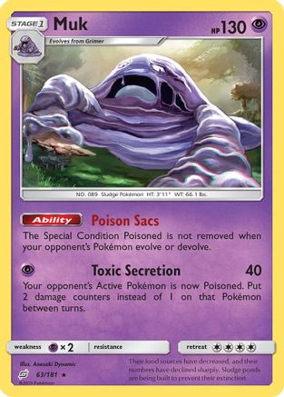 Muk (063/181) [SM  Team Up] Reverse Holofoil - Rare