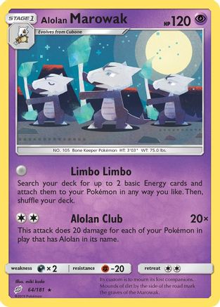 Alolan Marowak (064/181) [SM  Team Up] - Rare