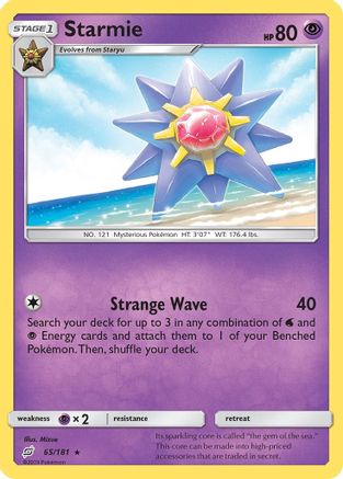 Starmie (065/181) [SM  Team Up] Reverse Holofoil - Rare