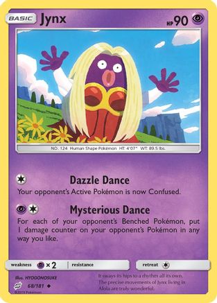 Jynx (68/181) [SM  Team Up] Reverse Holofoil - Uncommon