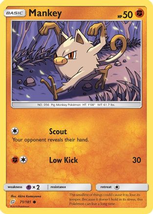 Mankey (071/181) [SM  Team Up] - Common