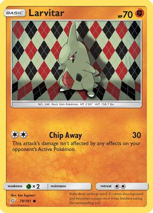 Larvitar (079/181) [SM  Team Up] Reverse Holofoil - Common