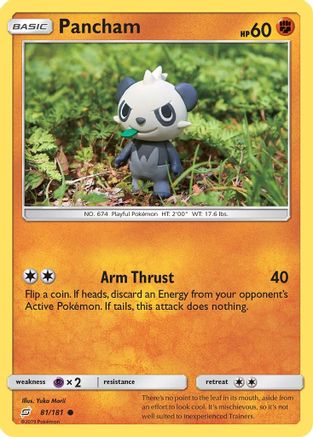 Pancham (081/181) [SM  Team Up] Reverse Holofoil - Common