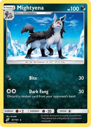 Mightyena (087/181) [SM  Team Up] Reverse Holofoil - Rare