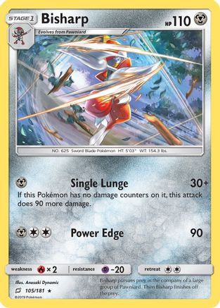 Bisharp (105/181) [SM  Team Up] Reverse Holofoil - Rare