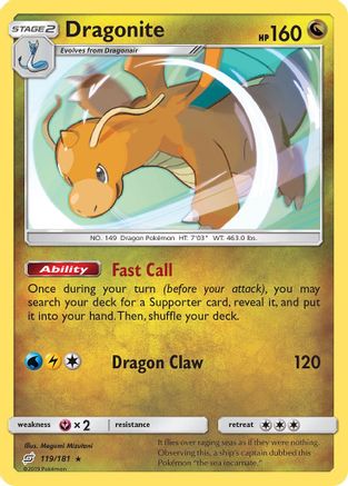 Dragonite (119/181) [SM  Team Up] Reverse Holofoil - Holo Rare