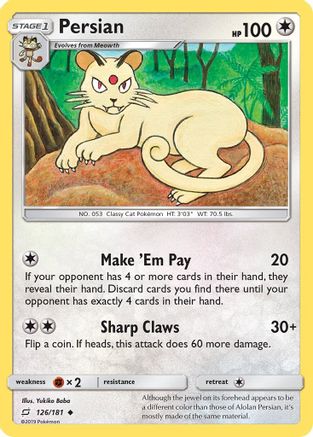Persian (126/181) [SM  Team Up] - Uncommon