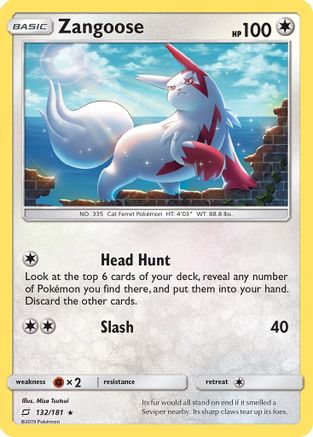 Zangoose (132/181) [SM  Team Up] Reverse Holofoil - Holo Rare