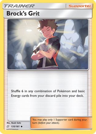 Brock's Grit (135/181) [SM  Team Up] - Uncommon