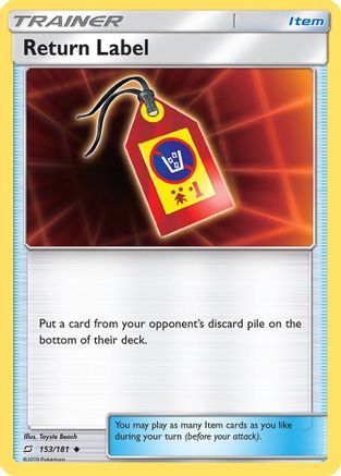 Return Label (153/181) [SM  Team Up] - Uncommon