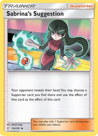 Sabrina's Suggestion (154/181) [SM  Team Up] Reverse Holofoil - Uncommon