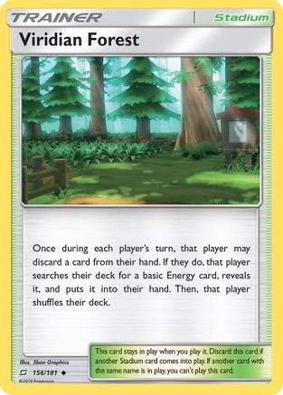 Viridian Forest (156/181) [SM  Team Up] - Uncommon