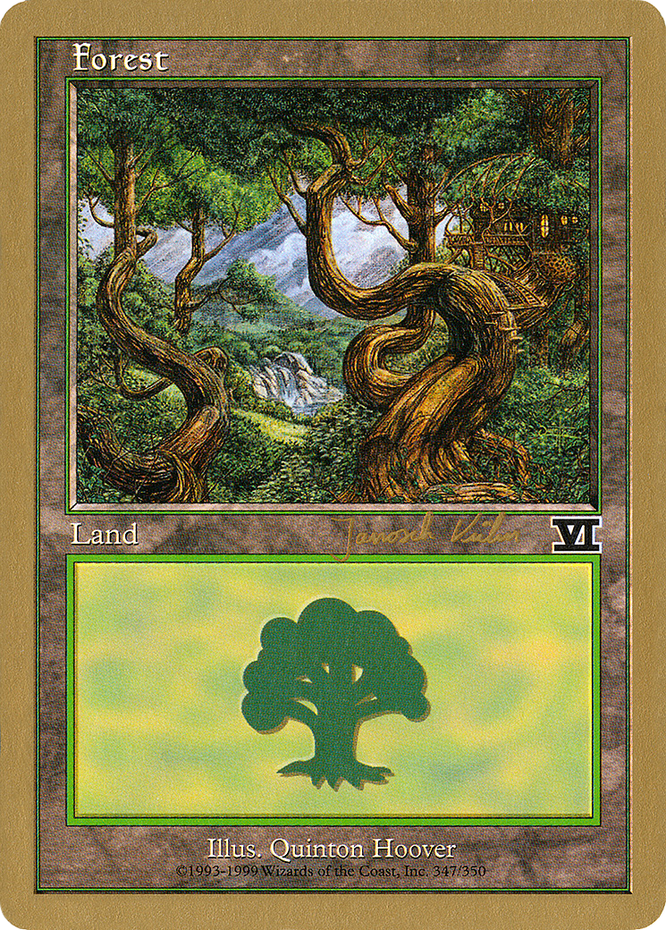 Forest (347) - 2000 Janosch Kuhn (6ED) [World Championship Decks 2000]