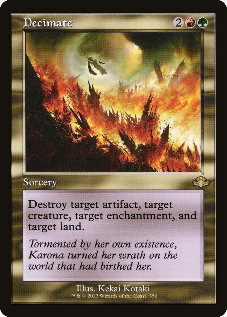 Decimate (Retro Frame) (DMR-356) [Dominaria Remastered]