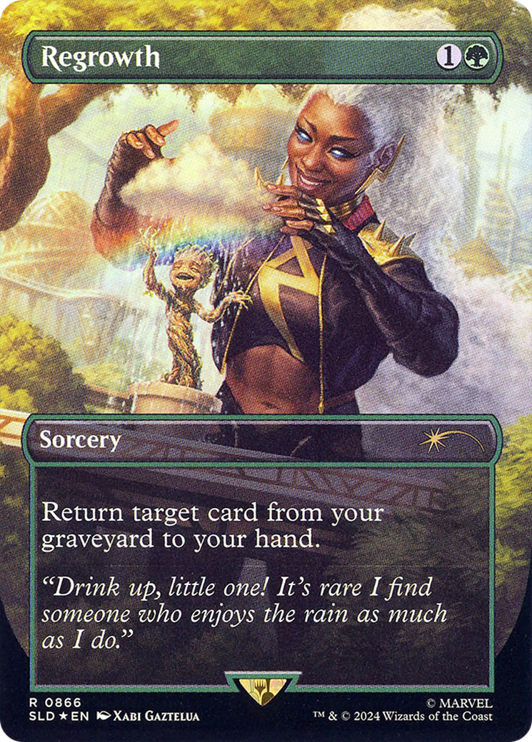 Regrowth (SLD-866) (Borderless) [Secret Lair Drop] Foil