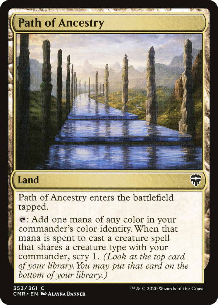 Path of Ancestry (CMR-353) [Commander Legends] Foil