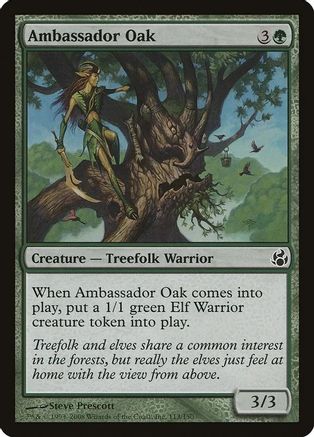 Ambassador Oak (Morningtide) (OVER-113) [Oversize Cards]