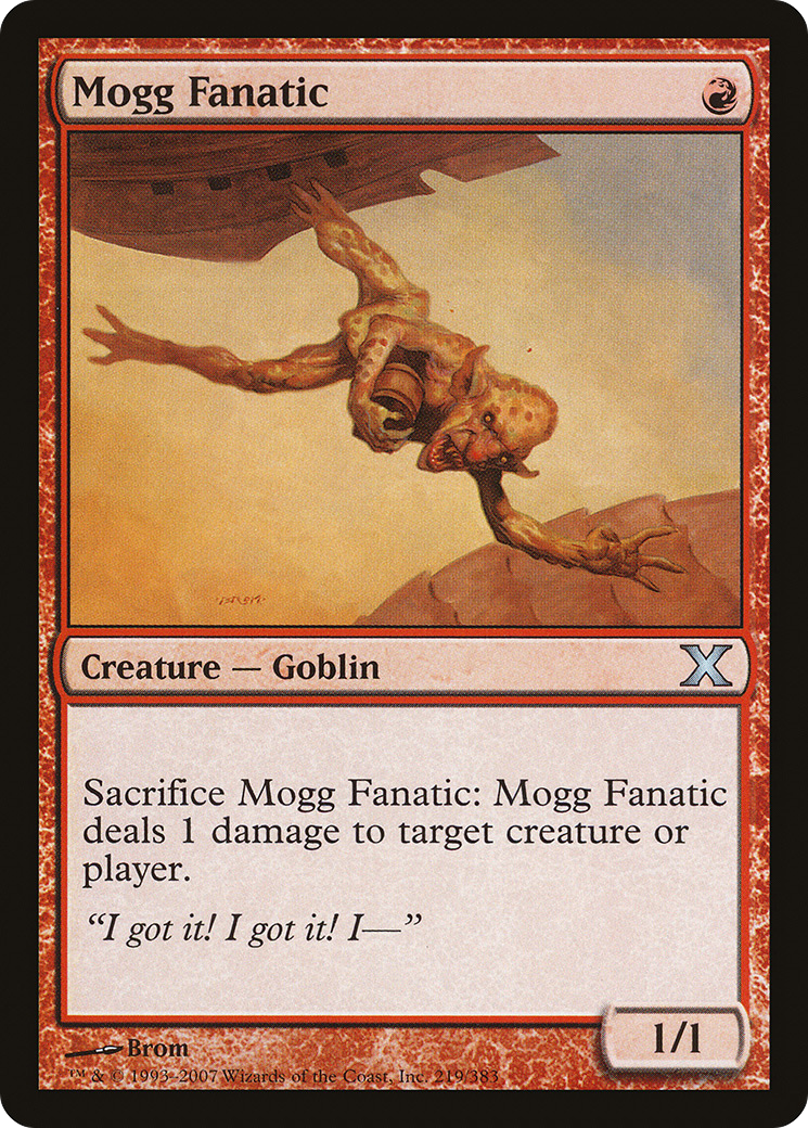 Mogg Fanatic (10E-219) [Tenth Edition] Foil