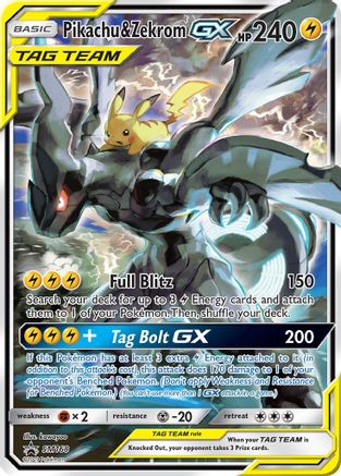Pikachu & Zekrom GX (SM168/248) [SM Promos] Holofoil - Promo