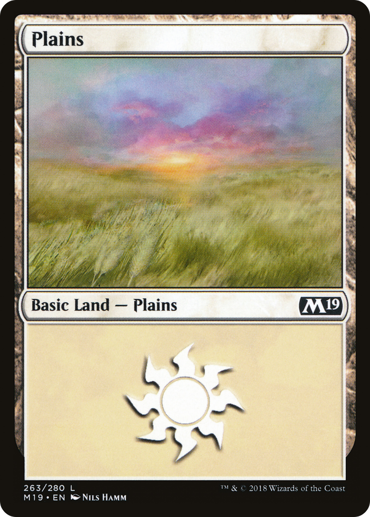 Plains (M19-263) [Core Set 2019] Foil