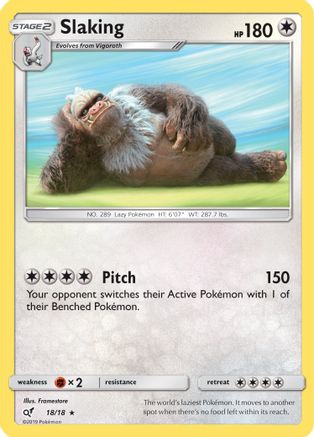 Slaking (018/18) [Detective Pikachu] Holofoil - Rare