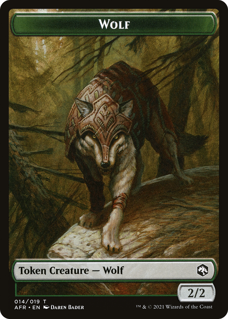 Wolf Token (AFR-014) [Adventures in the Forgotten Realms Tokens]