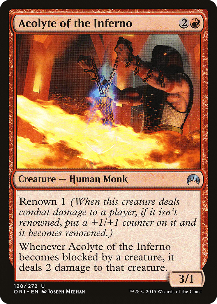 Acolyte of the Inferno (ORI-128) [Magic Origins]