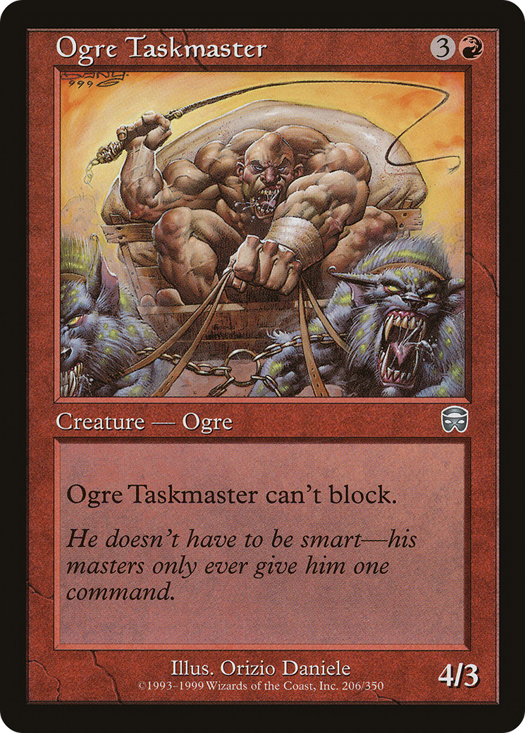 Ogre Taskmaster (MMQ-206) [Mercadian Masques] Foil