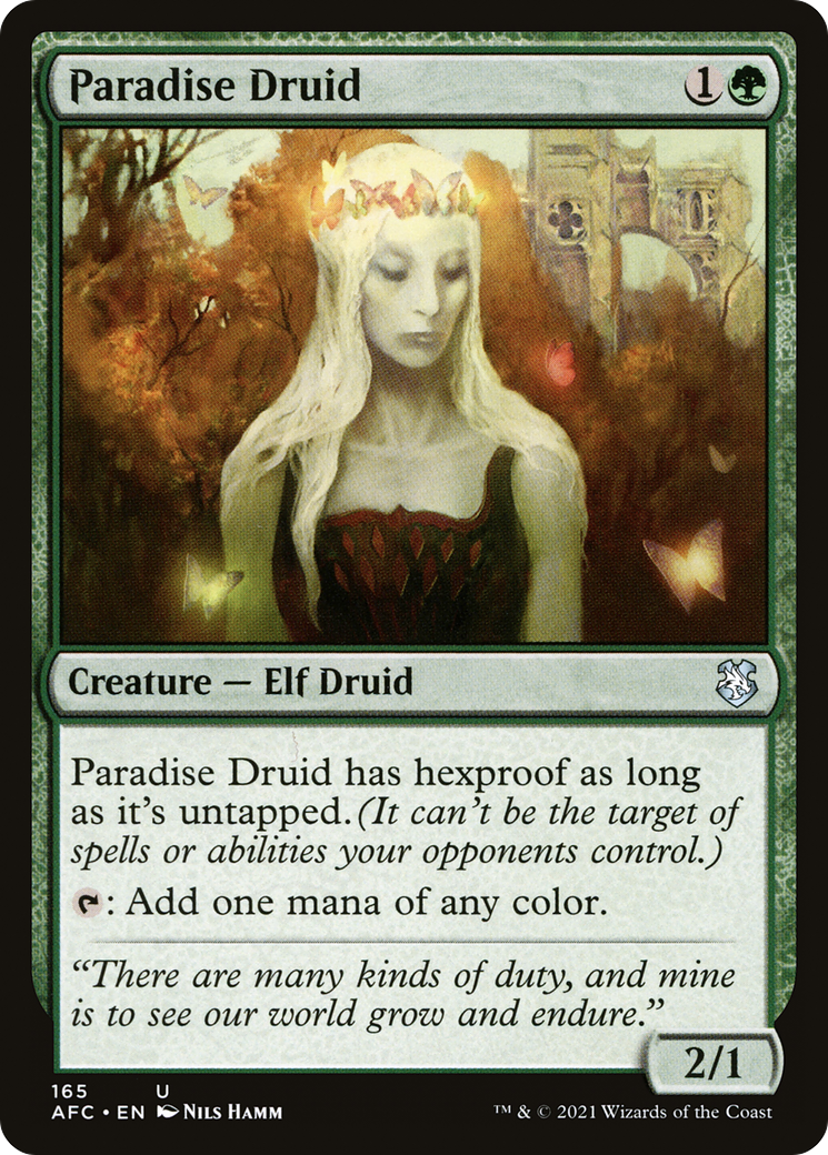 Paradise Druid (AFC-165) [Forgotten Realms Commander]