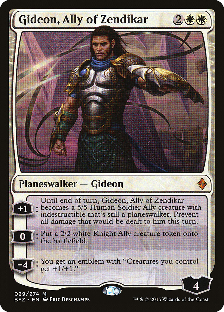 Gideon, Ally of Zendikar (BFZ-029) [Battle for Zendikar] Foil