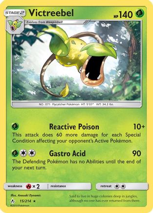 Victreebel (15/214) [SM  Unbroken Bonds] - Rare