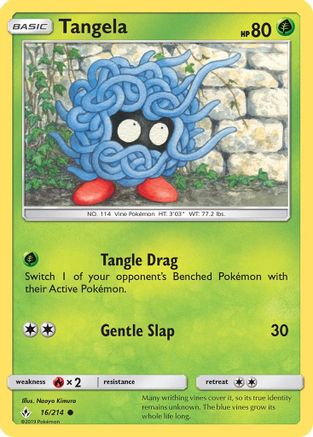 Tangela (16/214) [SM  Unbroken Bonds] Reverse Holofoil - Common