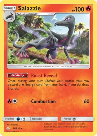 Salazzle (031/214) [SM  Unbroken Bonds] - Rare