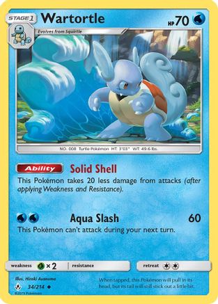 Wartortle (034/214) [SM  Unbroken Bonds] - Uncommon