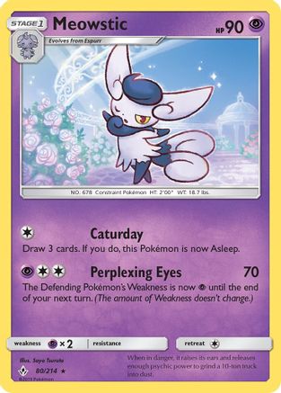 Meowstic (080/214) [SM  Unbroken Bonds] - Rare
