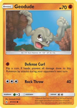 Geodude (87/214) [SM  Unbroken Bonds] - Common