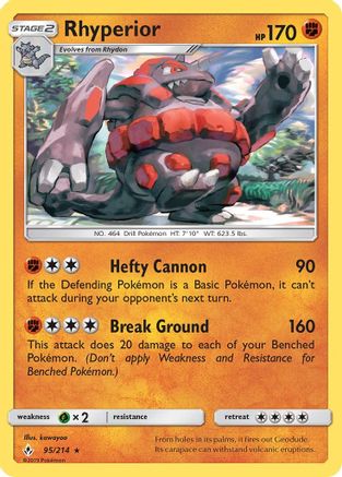 Rhyperior (095/214) [SM  Unbroken Bonds] - Rare
