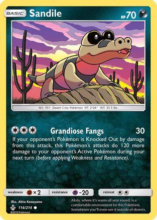 Sandile (114/214) [SM  Unbroken Bonds] - Common