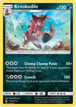 Krookodile (116/214) [SM  Unbroken Bonds] - Rare
