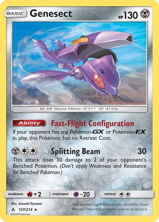 Genesect (127/214) [SM  Unbroken Bonds] - Rare