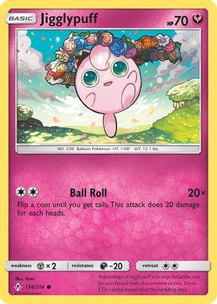 Jigglypuff (134/214) [SM  Unbroken Bonds] - Common