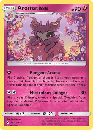 Aromatisse (142/214) [SM  Unbroken Bonds] Reverse Holofoil - Rare