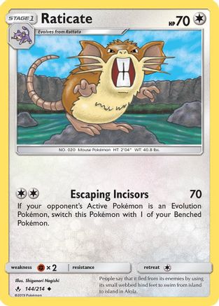 Raticate (144/214) [SM  Unbroken Bonds] - Uncommon