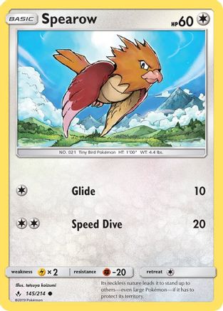 Spearow (145/214) [SM  Unbroken Bonds] - Common